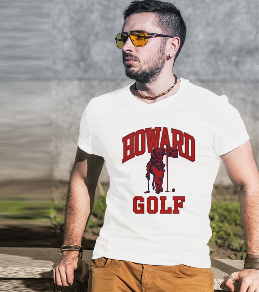 Howard Golf Pebble Beach Vintage Style Bull Golfer T-Shirt