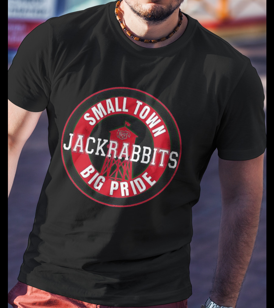 Jackrabbits Small Town Big Pride Watertower Emblem T-Shirt