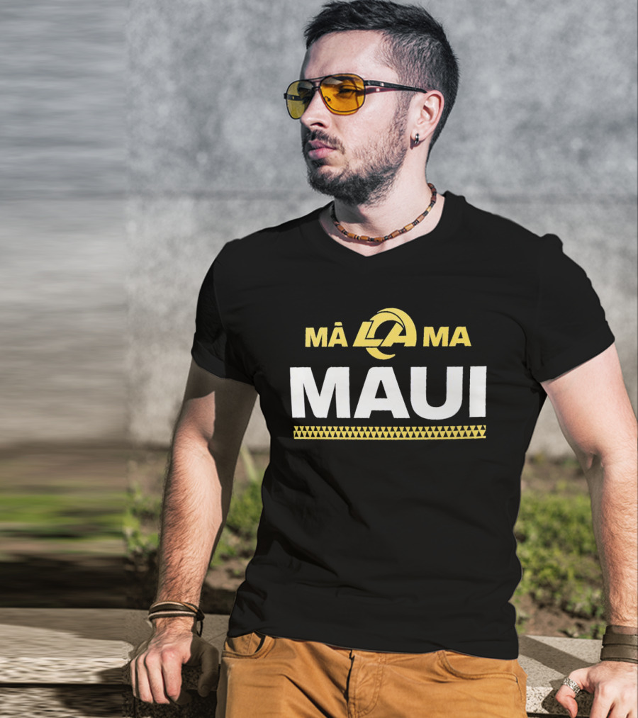 Mālama LA Rams Maui T-Shirt