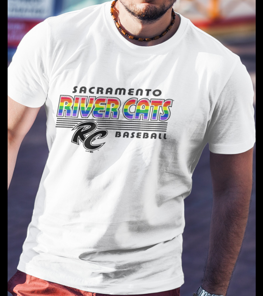 Sacramento River Cats Baseball Rainbow Pride RC T-Shirt