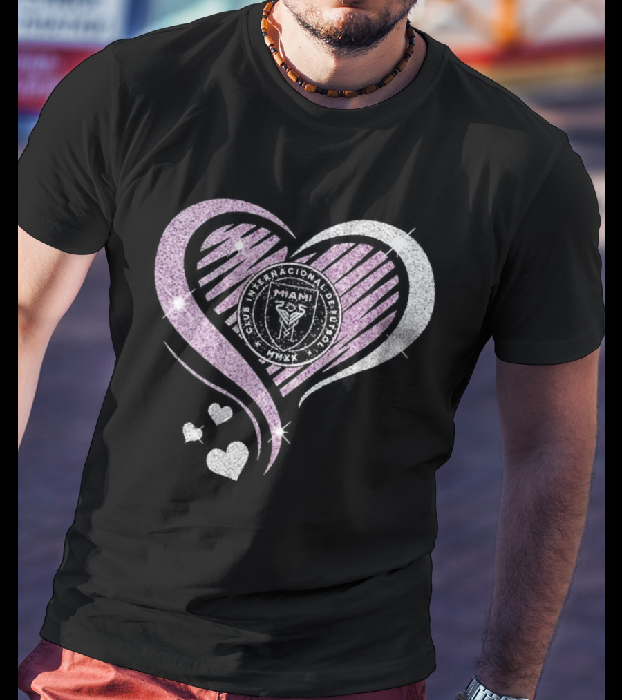 Inter Miami Club Internacional De Futbol Heart MMXX T-Shirt