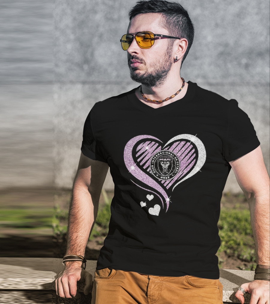 Inter Miami Club Internacional De Futbol Heart MMXX T-Shirt
