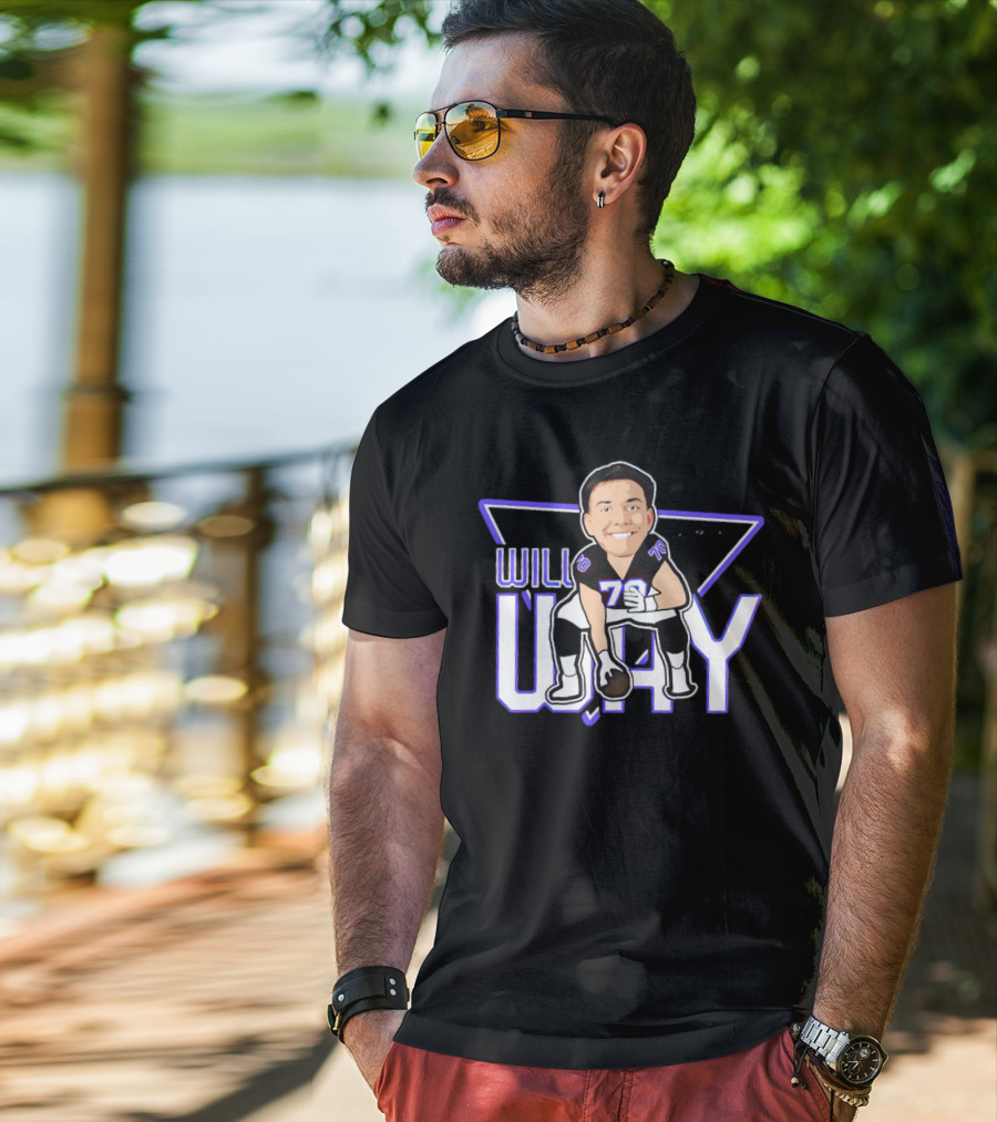 WILL WAY 70 Caricature Signature Football T-Shirt