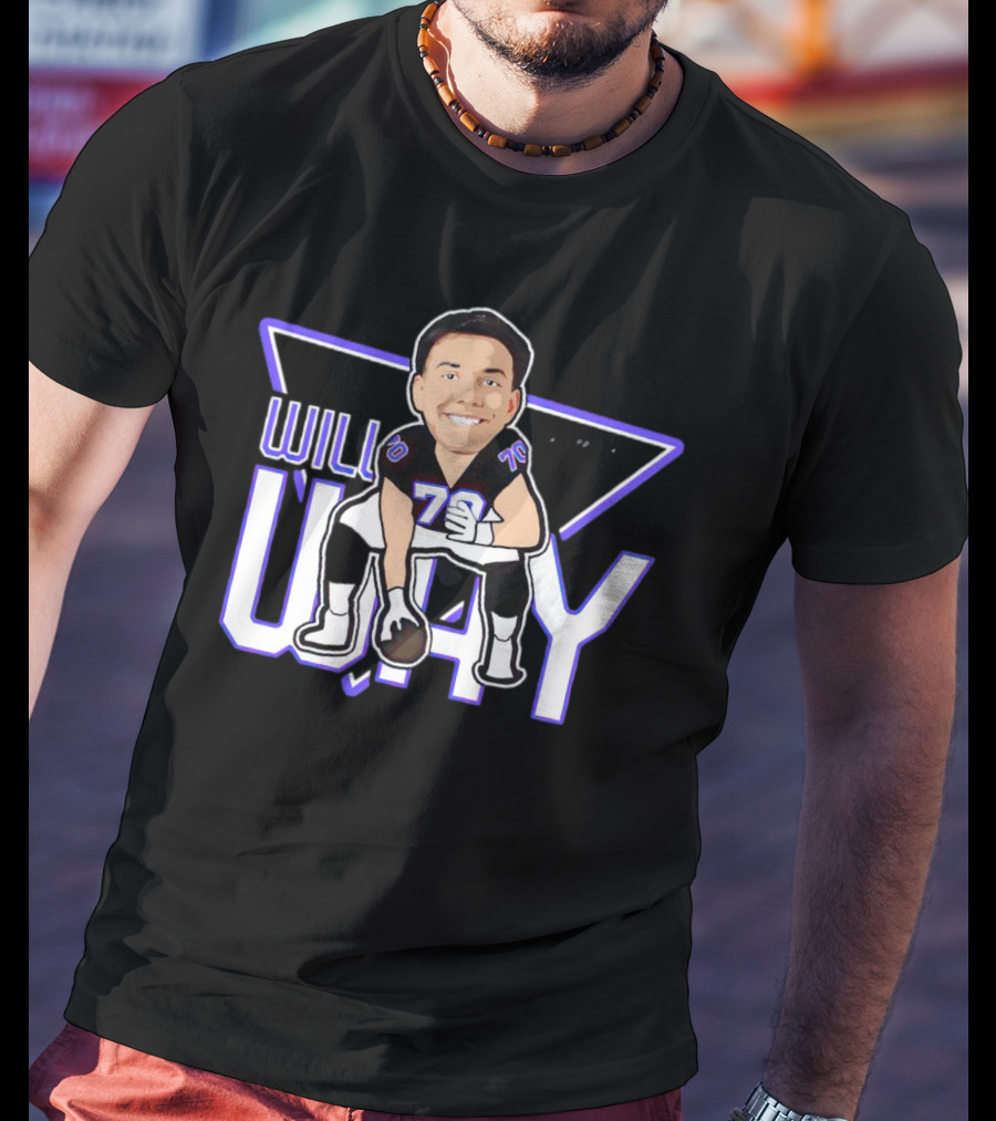WILL WAY 70 Caricature Signature Football T-Shirt
