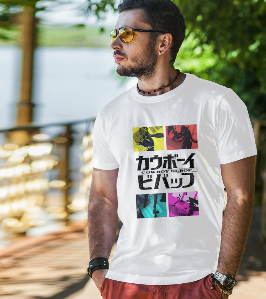 Augmented Reality Cowboy Bebop Iconic Anime Montage T-Shirt