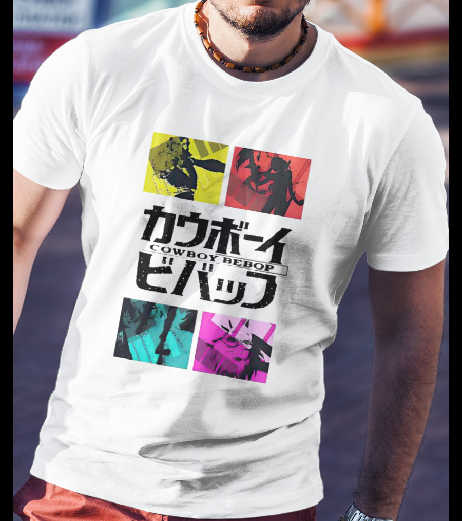 Augmented Reality Cowboy Bebop Iconic Anime Montage T-Shirt