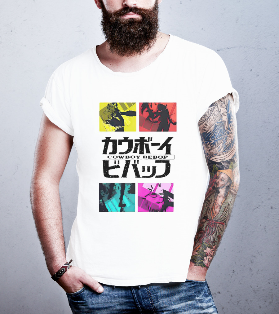 Augmented Reality Cowboy Bebop Iconic Anime Montage T-Shirt
