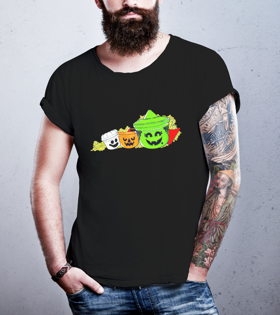 The Kentucky Halloween Buckets Ghost Pumpkin Frankenstein T-Shirt