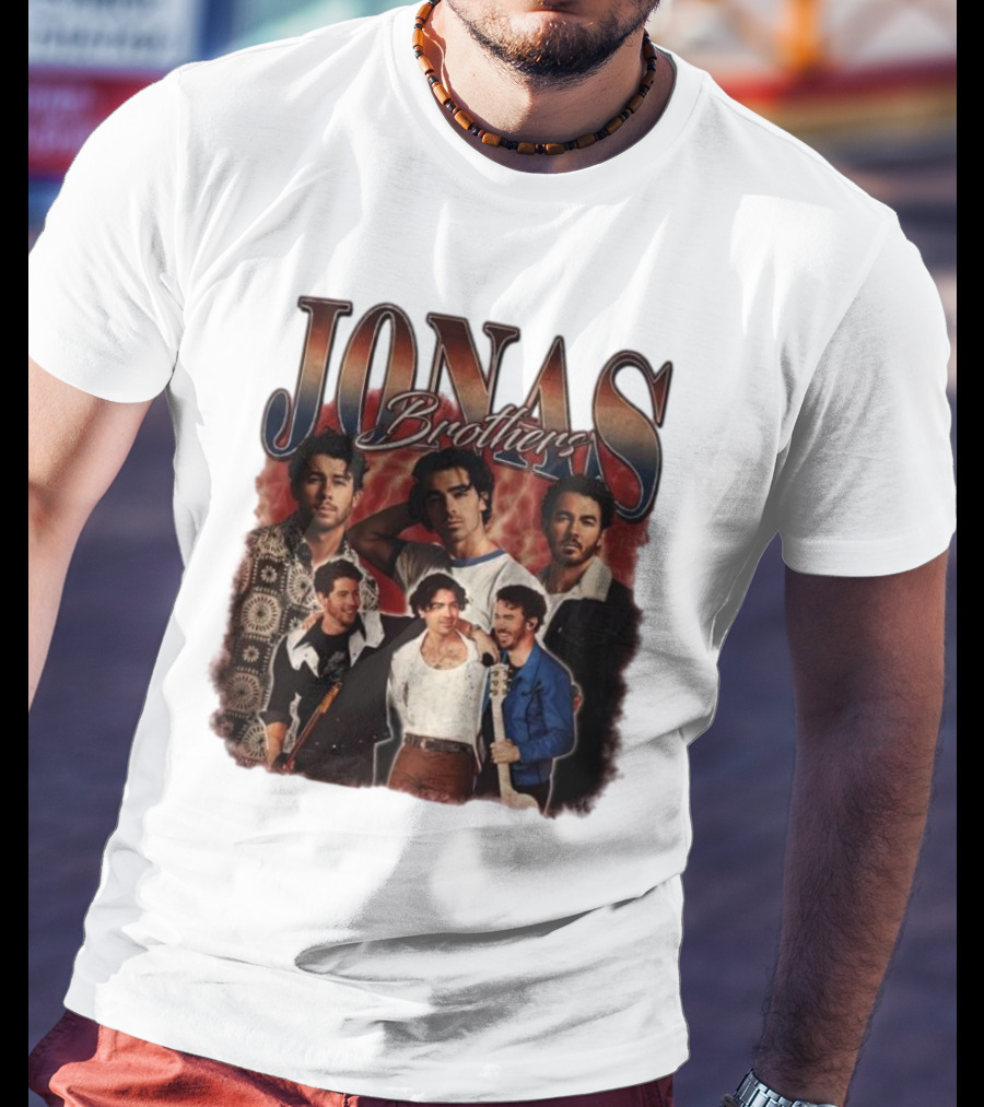 Jonas Brothers Vintage Collage Style Retro Photography T-Shirt