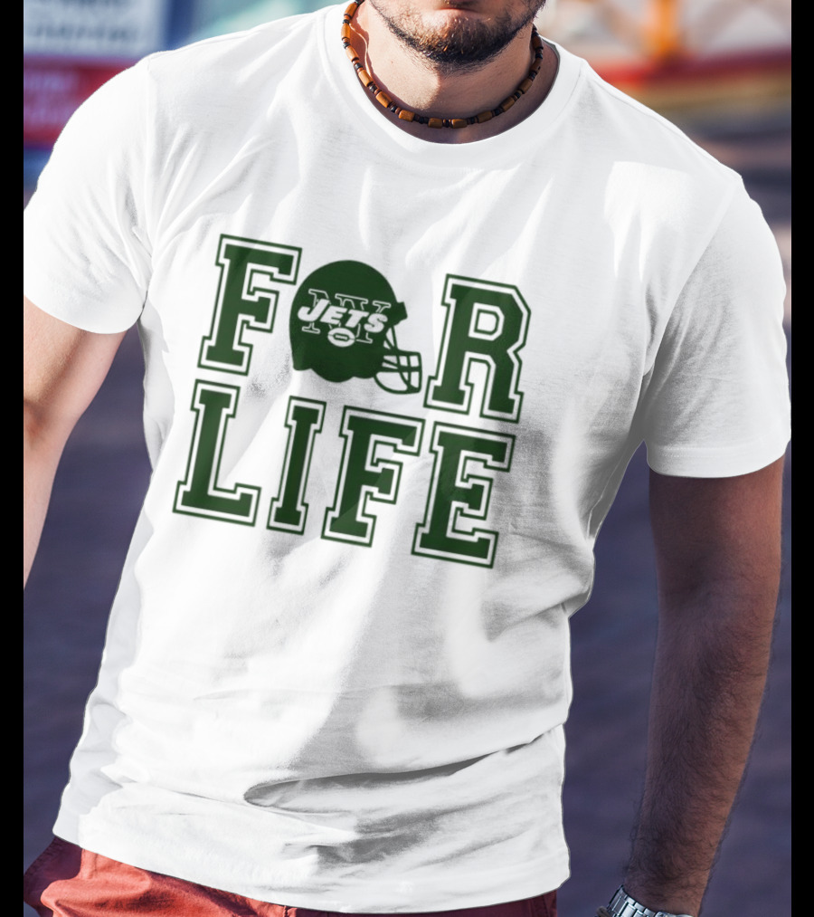New York Jets Helmet For Life T-Shirt