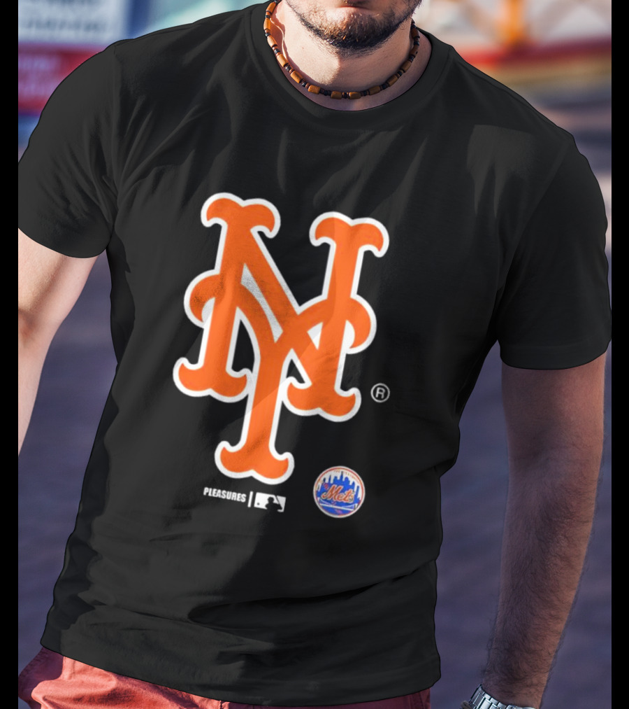 New York Mets MLB Pleasures Collaboration T-Shirt