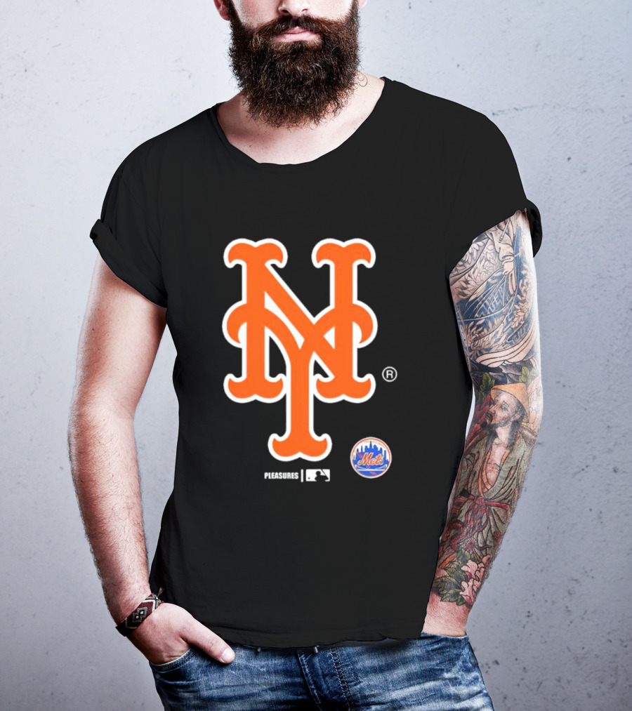 New York Mets MLB Pleasures Collaboration T-Shirt