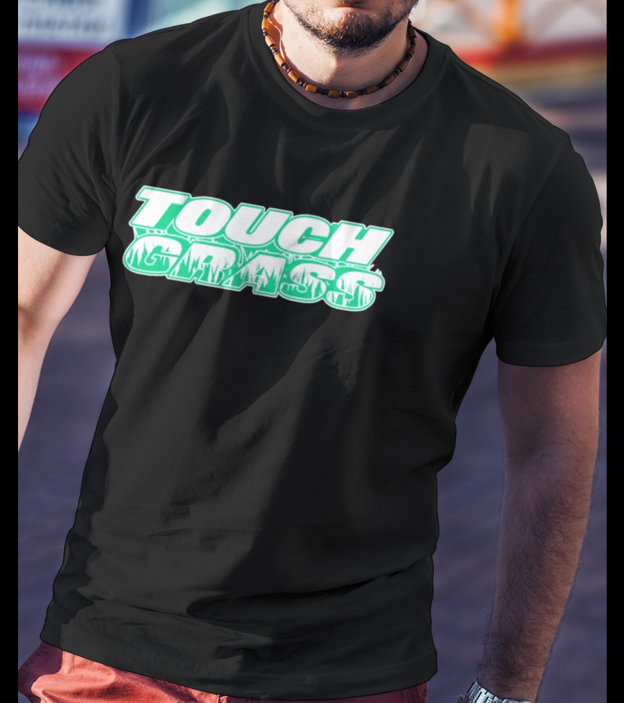TOUCH GRASS Green Nature Aesthetic T-Shirt