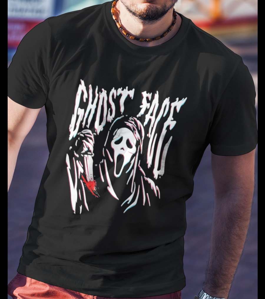 Ghost Face Bloody Knife Scream T-Shirt