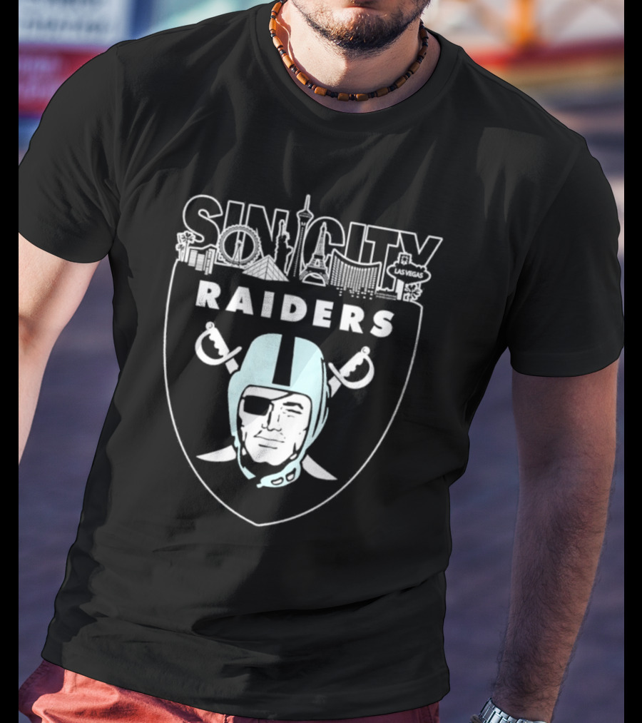 Sin City Raiders Las Vegas Skyline T-Shirt