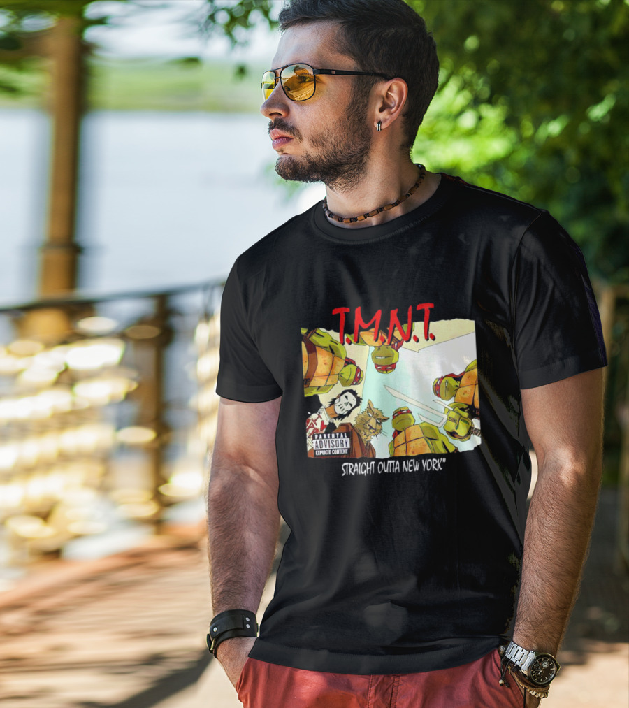 TMNT Parental Advisory Explicit Content Straight Outta New York T-Shirt