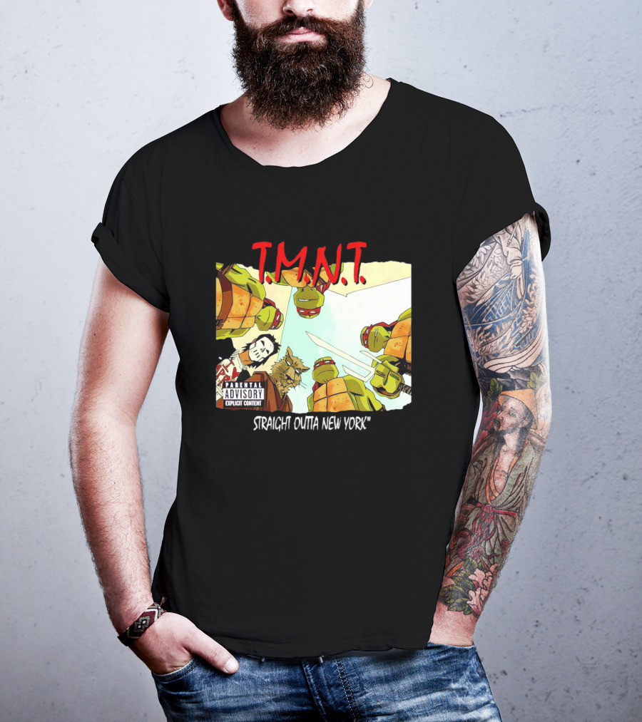 TMNT Parental Advisory Explicit Content Straight Outta New York T-Shirt
