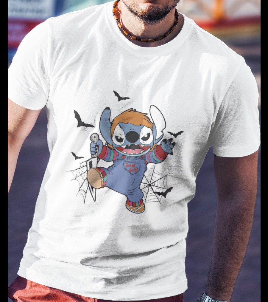 Stitch Chucky Mashup Good Guys Halloween T-Shirt