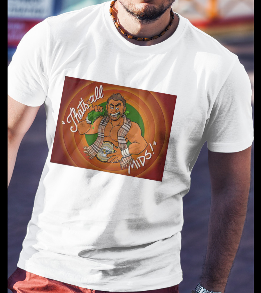 That's All Mids Wrestler Veggie Bowl Champion T-Shirt