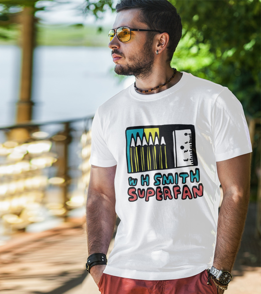 W H Smith Super Fan Pencil And Ruler T-Shirt