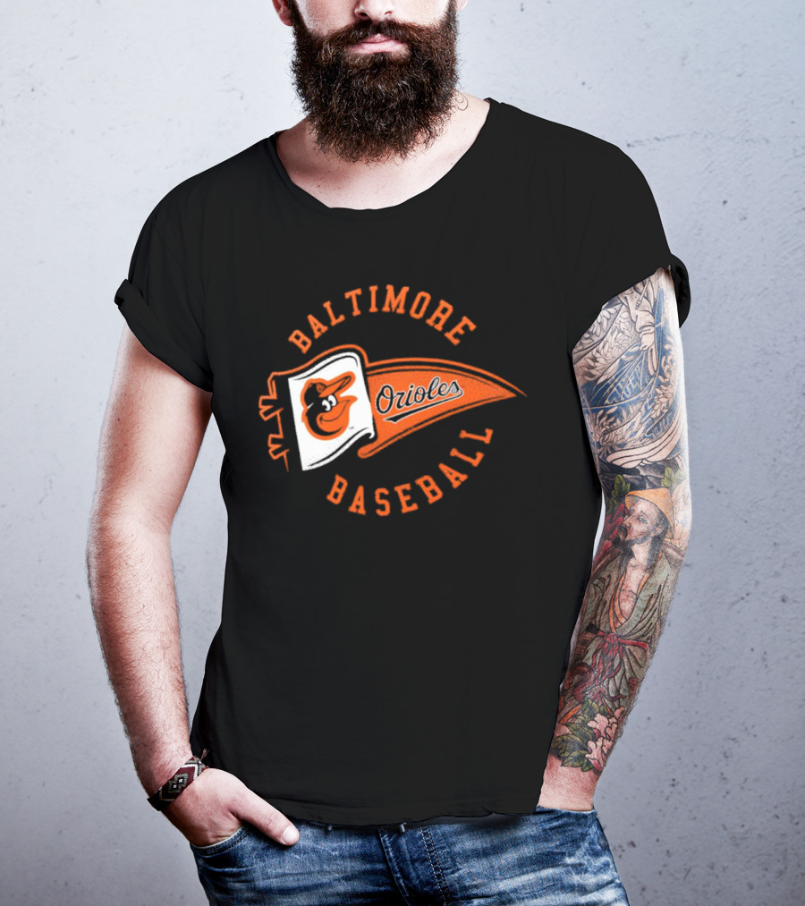 Baltimore Orioles Baseball Baltimore Pennant T-Shirt
