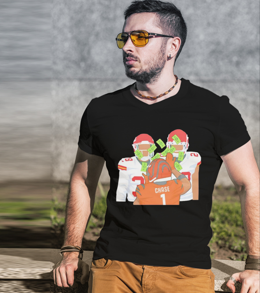 Chase Ja’marr Money Chiefs Bengals Football Showdown T-Shirt
