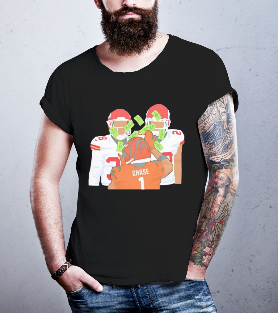 Chase Ja’marr Money Chiefs Bengals Football Showdown T-Shirt