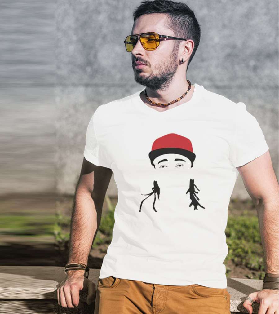 Elly Cartoon Chain Red Cap T-Shirt