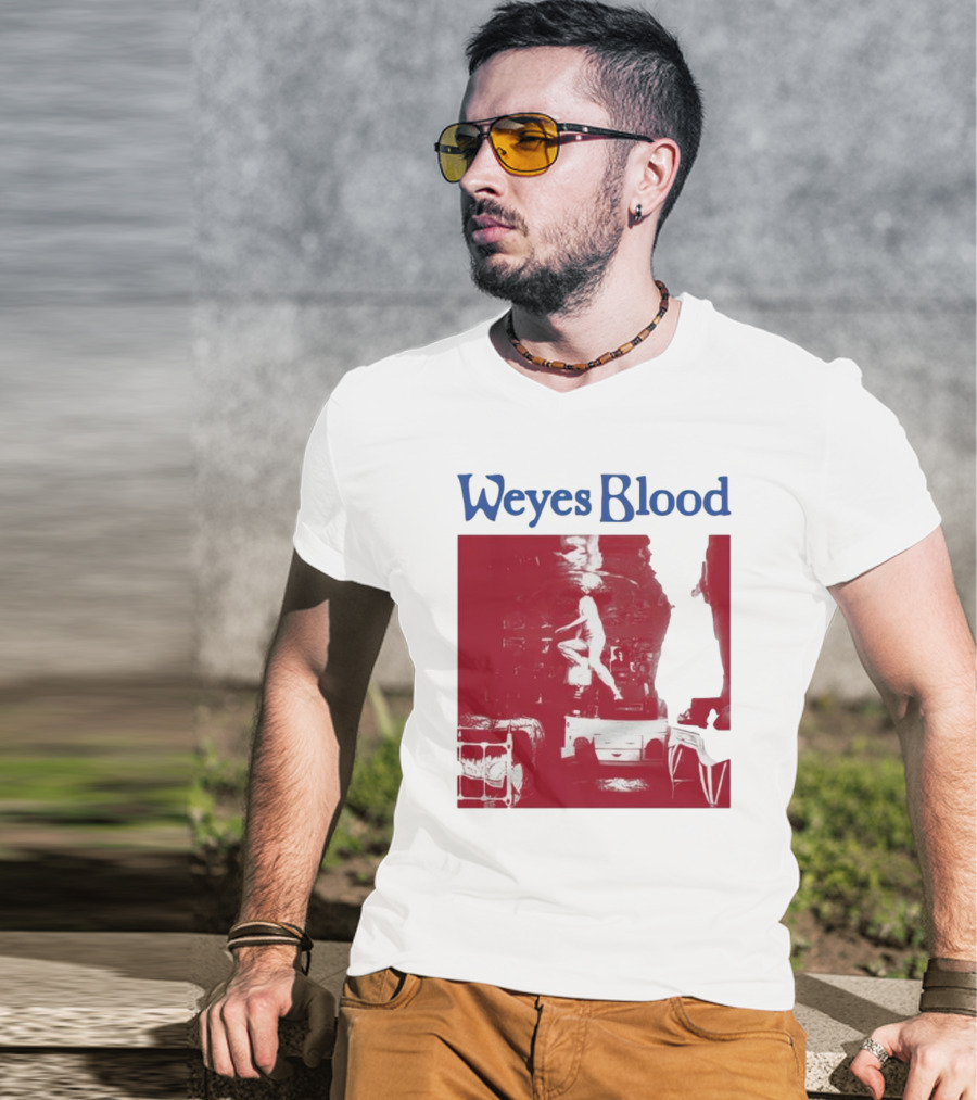Weyes Blood Titanic Rising Red Silhouette Album T-Shirt