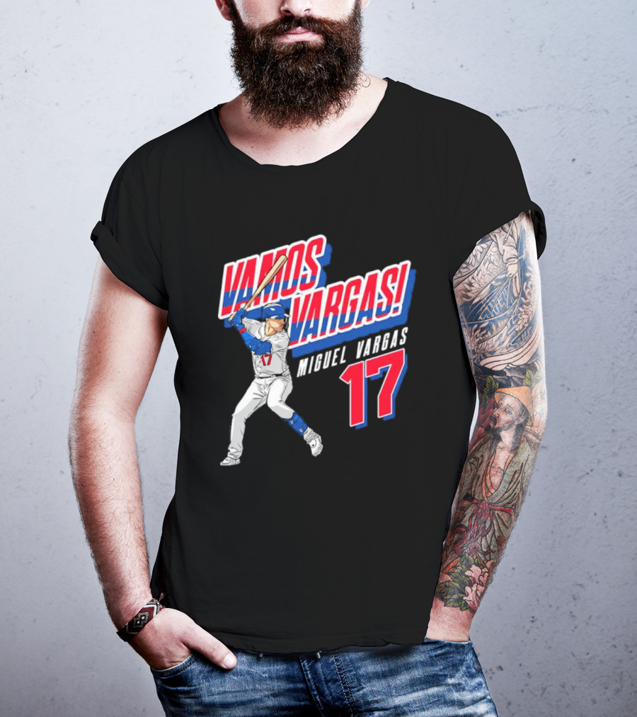 Vamos Vargas Miguel Vargas #17 Baseball Player Iconic T-Shirt
