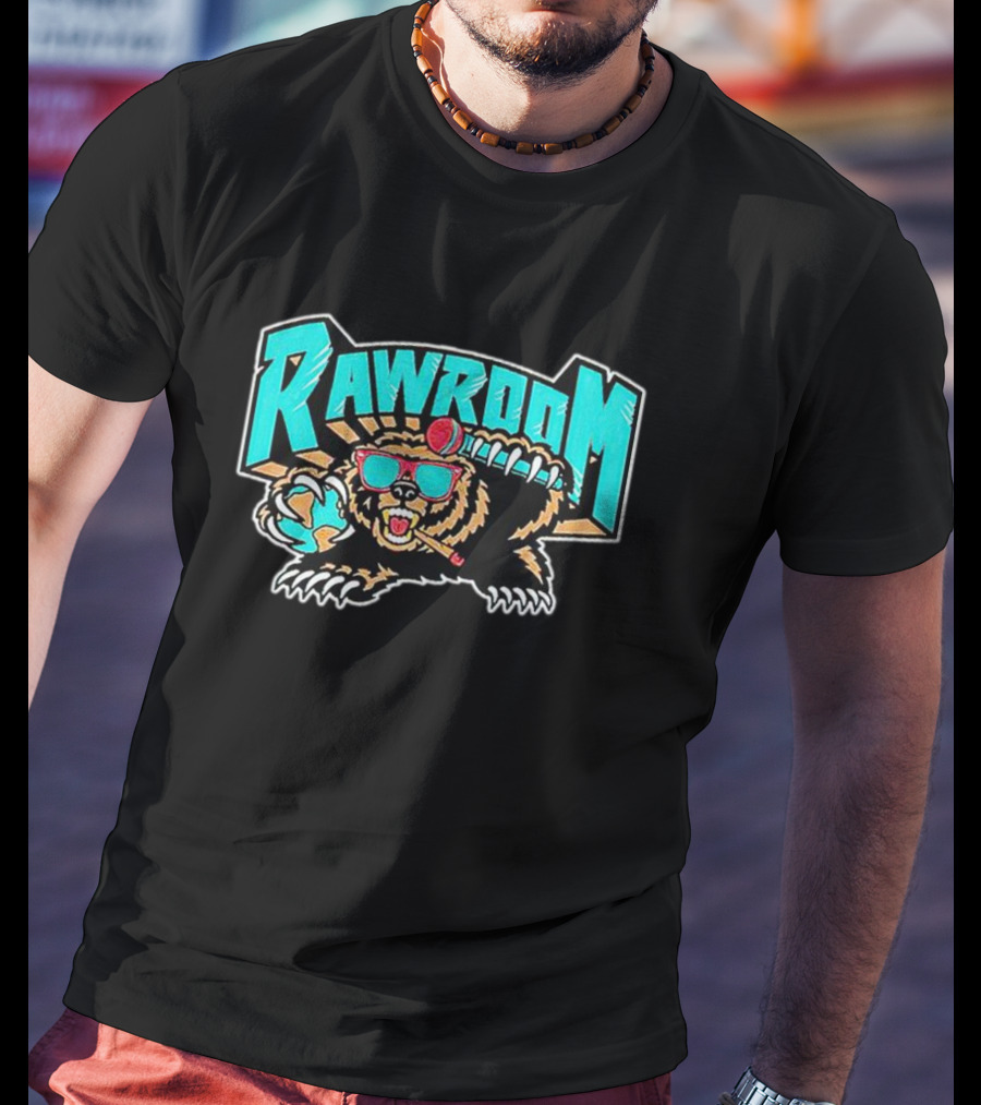 Raw Room Bear Claw Sunglasses And Baseball Cap T-Shirt