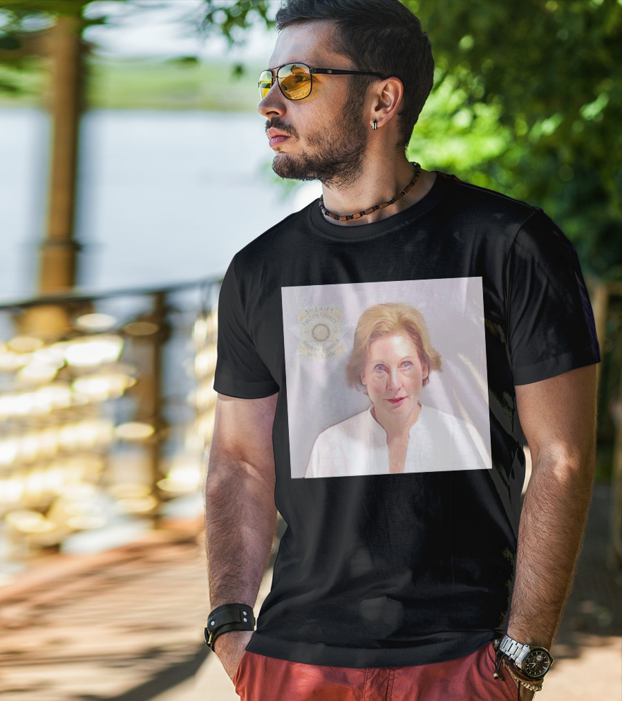 Sidney Powell Mugshot Fulton County Sheriff Badge T-Shirt