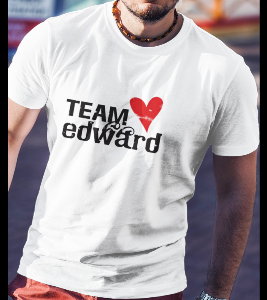 Team Edward Heart Twilight Taylor Lautner T-Shirt