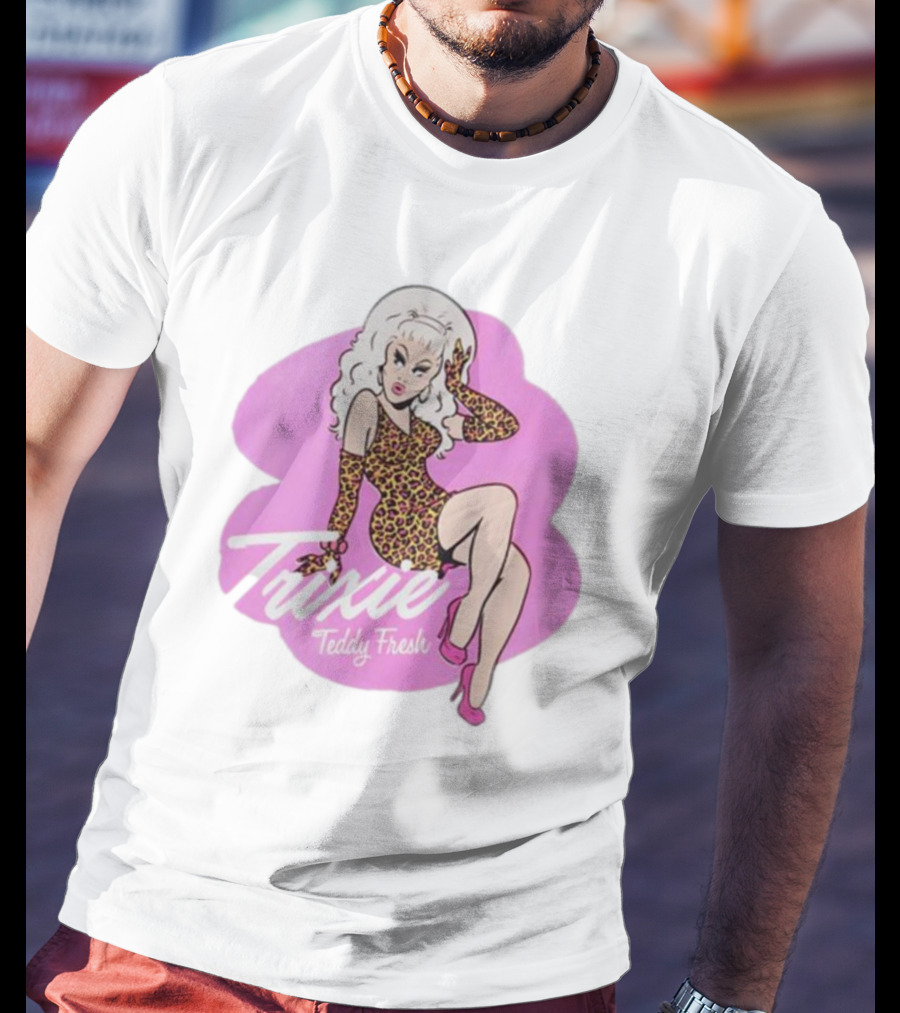 Trixie Teddy Fresh Leopard Pink T-Shirt
