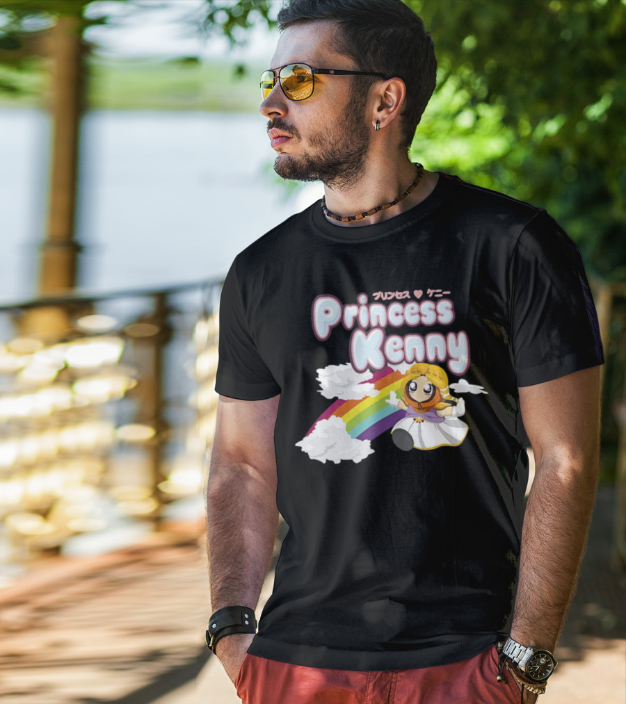 Princess Kenny Anime Rainbow Clouds South Park T-Shirt