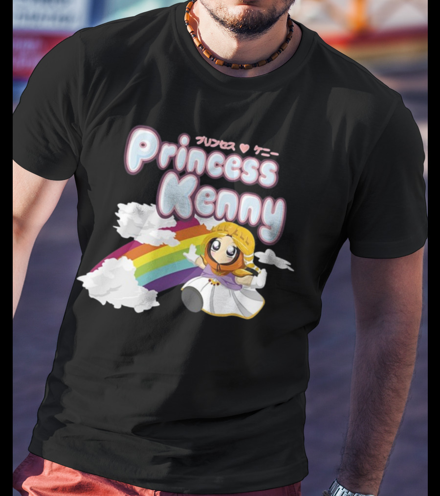 Princess Kenny Anime Rainbow Clouds South Park T-Shirt