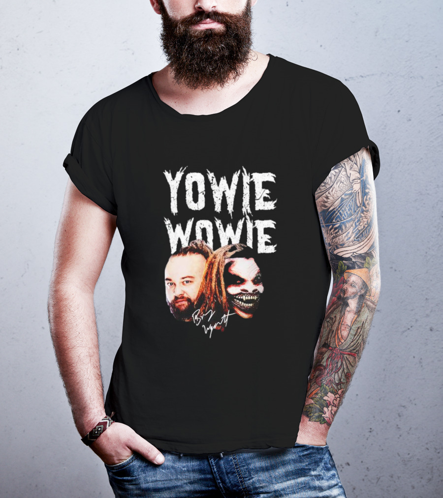 Windham Rotunda Bray Wyatt Yowie Wowie Signature Fiend Face T-Shirt