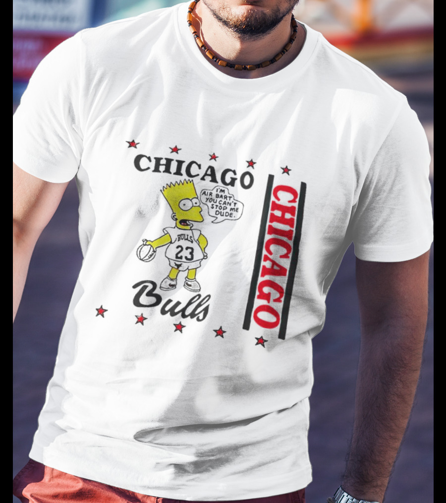 Chicago Bulls Bart Simpson Basketball T-Shirt
