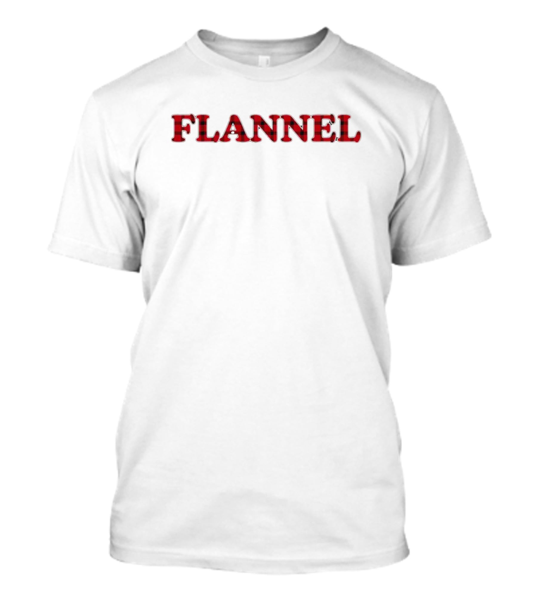 FLANNEL Red Plaid T-Shirt