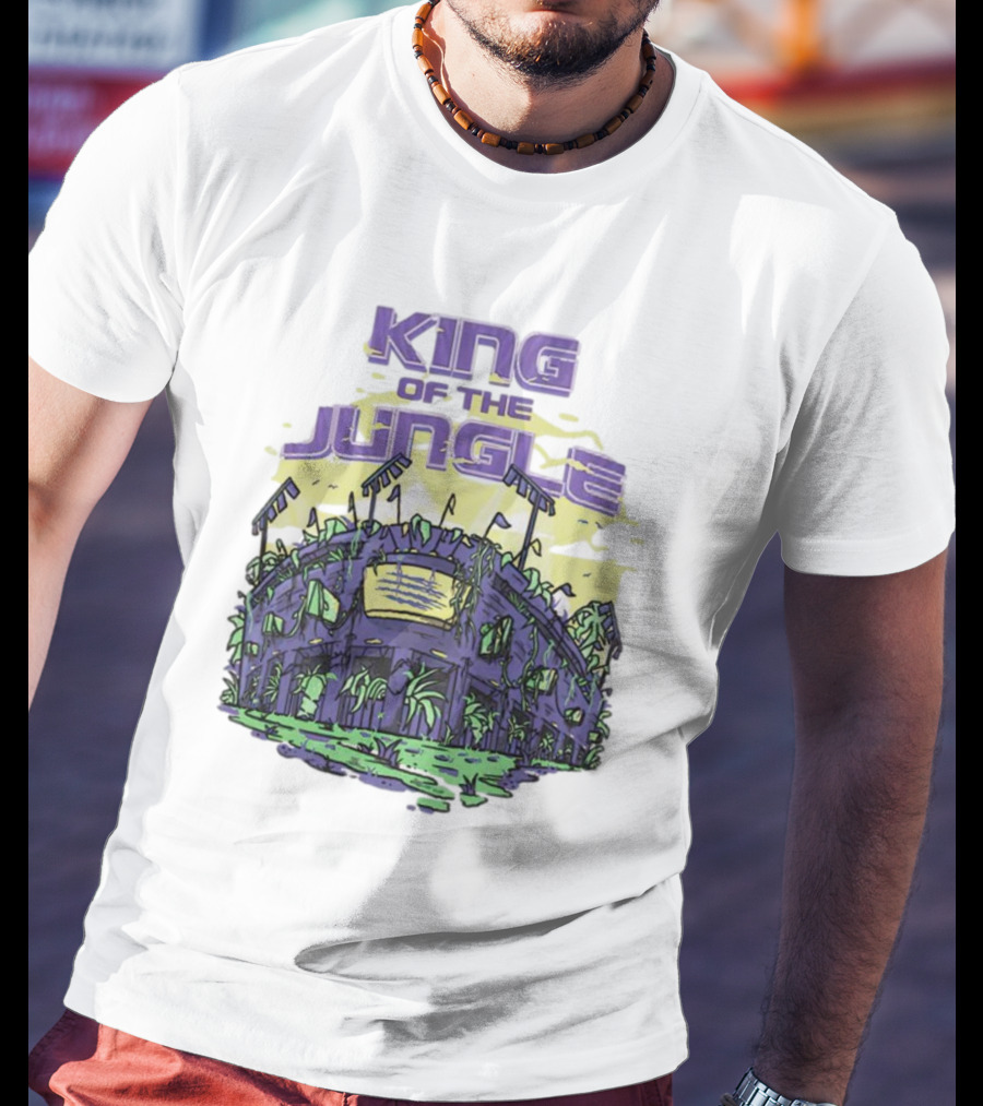 Los Angeles Lakers King Of The Jungle Stadium Scene T-Shirt