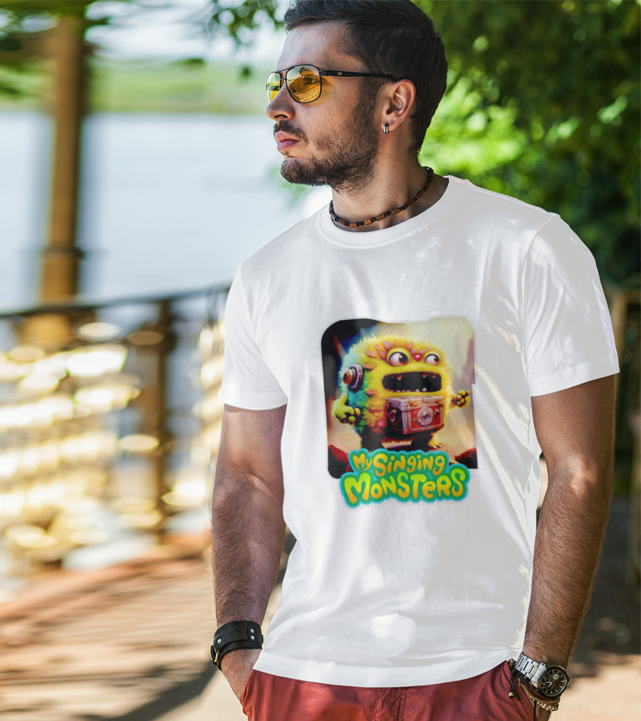 My Singing Monsters Colorful Furry Creature With Camera T-Shirt