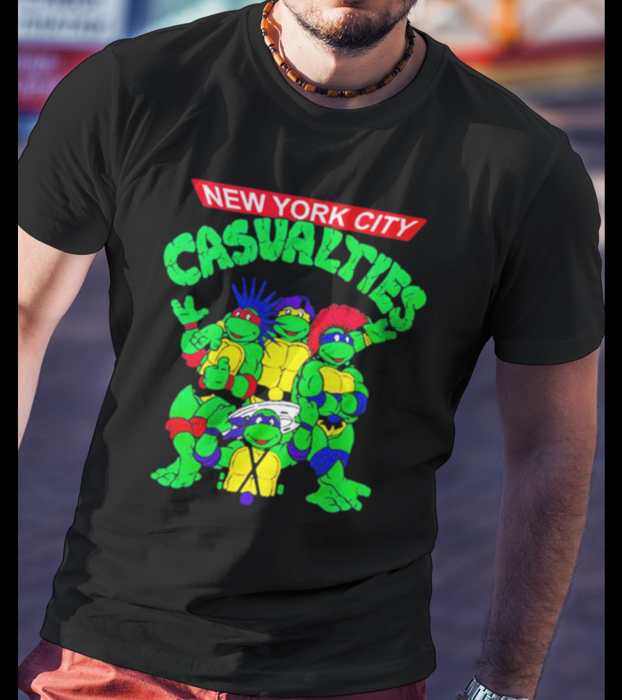 New York City The Casualties Ninja Turtles Crossover T-Shirt