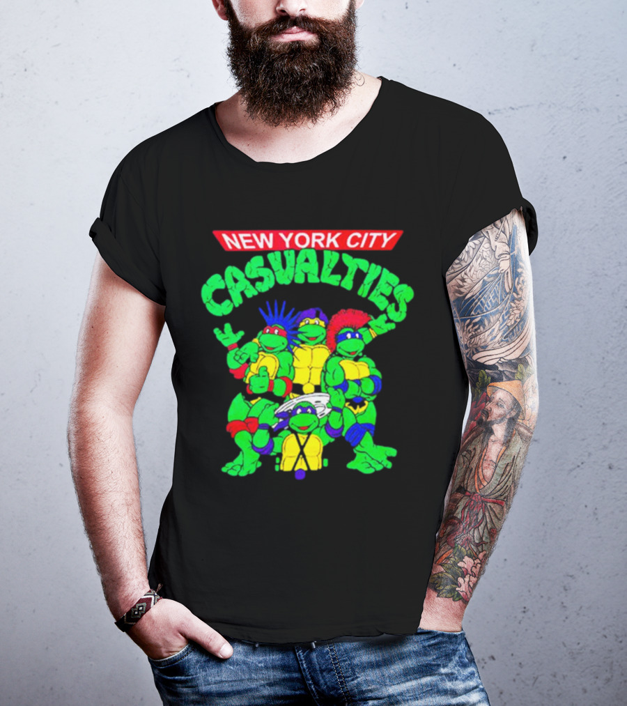New York City The Casualties Ninja Turtles Crossover T-Shirt