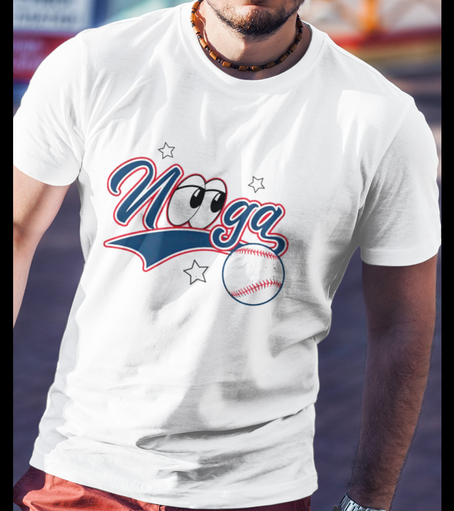 Nooga Baseball Eyes Stars T-Shirt