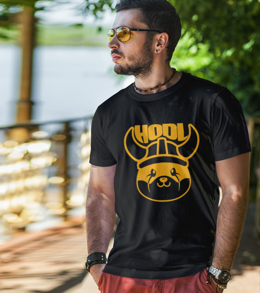 Floki Inu Hodl Viking Helmet T-Shirt