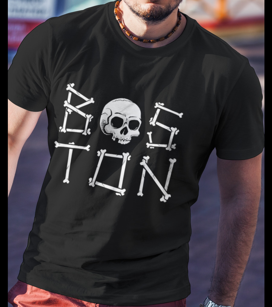 Boston Skull Bones T-Shirt