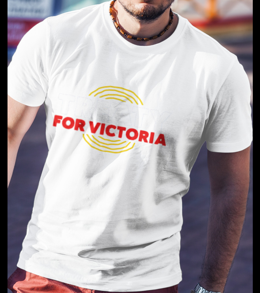 Treaty For Victoria Andy Gargett Yellow T-Shirt