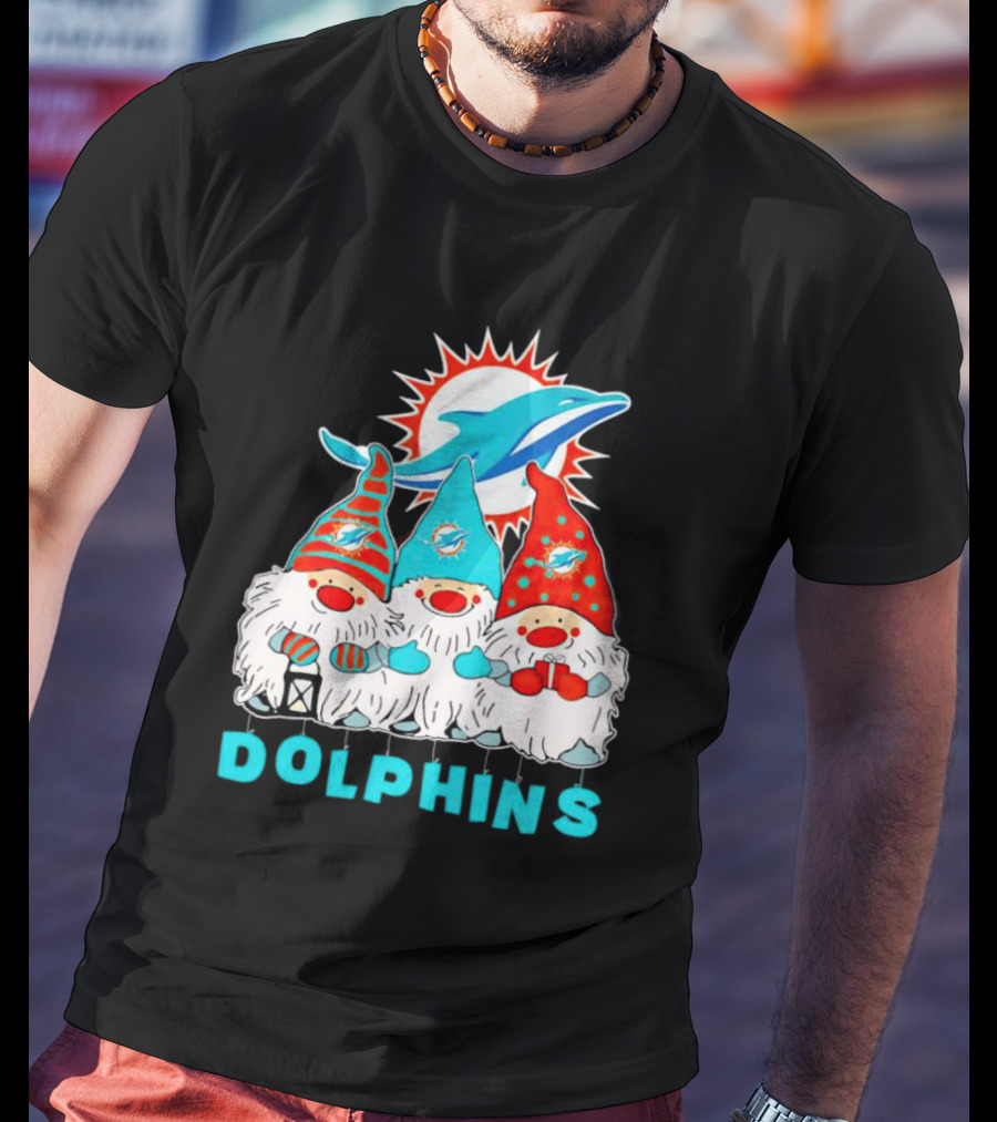 Miami Dolphins Gnomes Football Team Fan T-Shirt