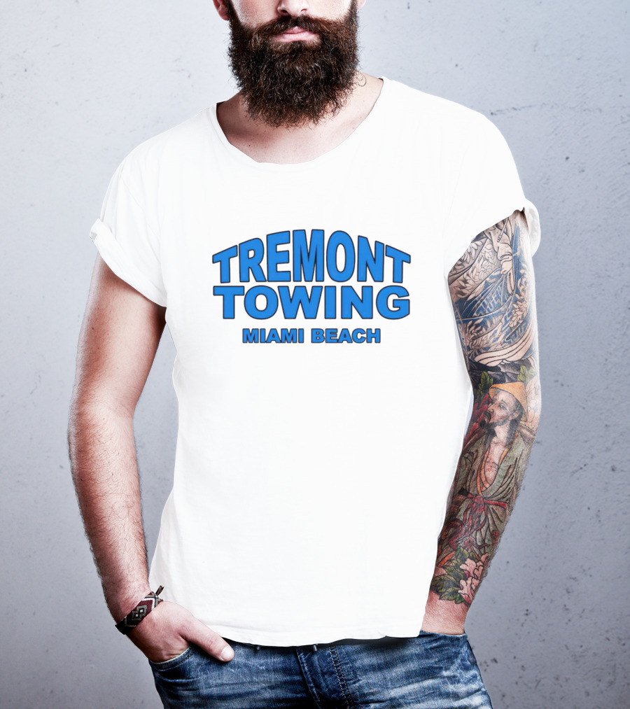 Tremont Towing Miami Beach Blue T-Shirt