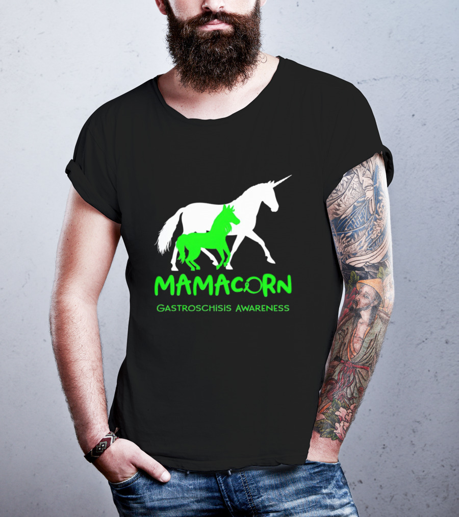 Mamacorn Gastroschisis Awareness Unicorn Mother And Foal T-Shirt